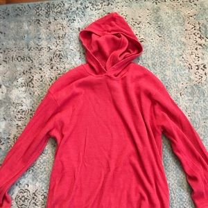 RED LONG HOODIE